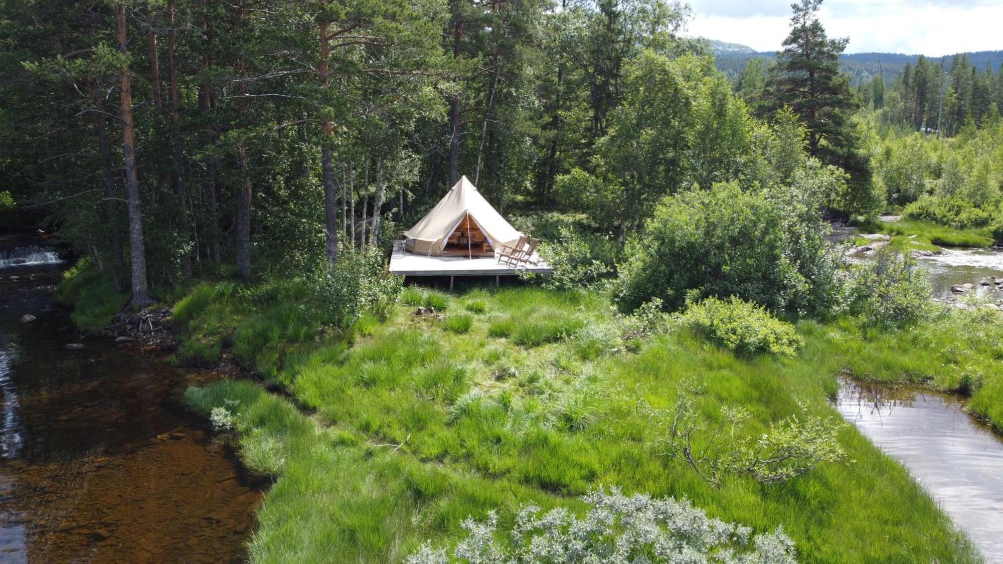 Fossumsanden Camping Og Hytter Fyresdal Exteriör bild
